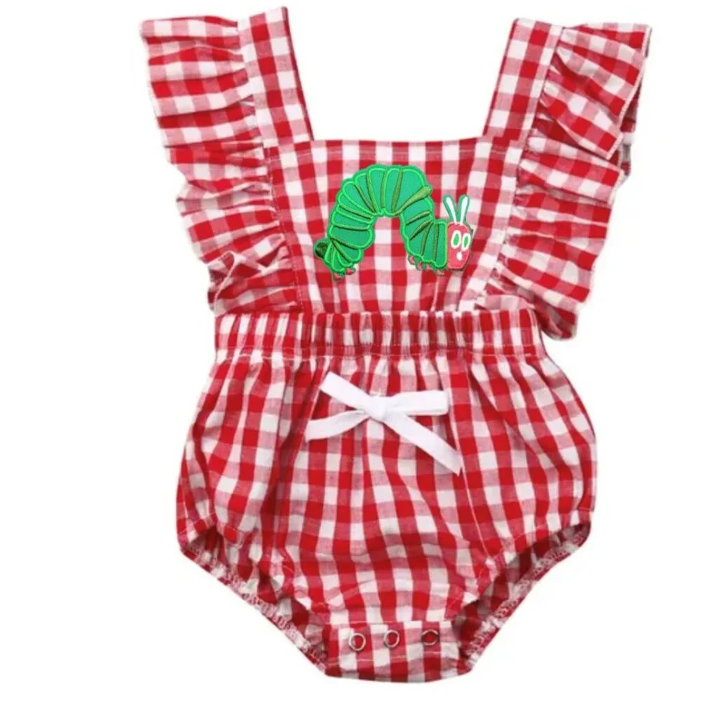 The Very Hungry Caterpillar Dress Birthday Romper Clothes outfit smash cake